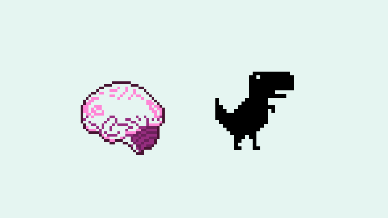 Playing The Dino Game With My Brain